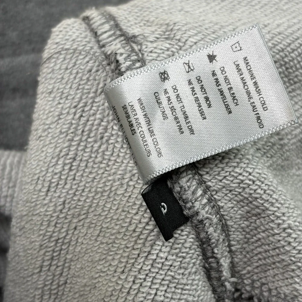 John Elliott French Terry Distressed Sweat Shorts Men's Size 3 Large Gray